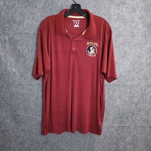 Florida State Seminoles Polo Shirt XL Mens Maroon FSU NCAA Champion Elite Sports